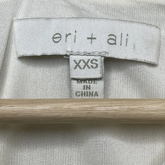 Anthropologie Eri + Ali Boho Pheasant Dress XXS Cream - Picture 2 of 6